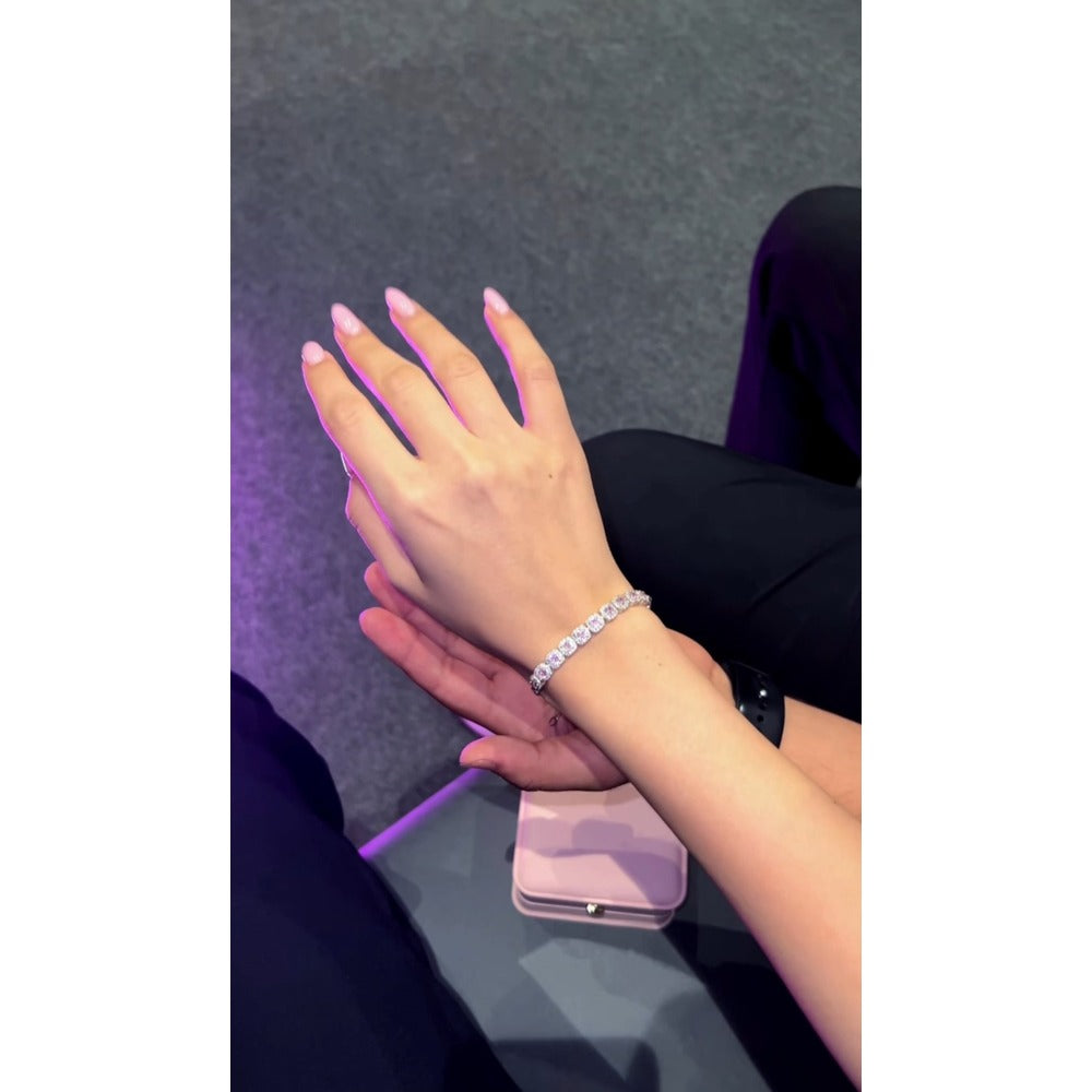 Pembe Kuvars Bileklik