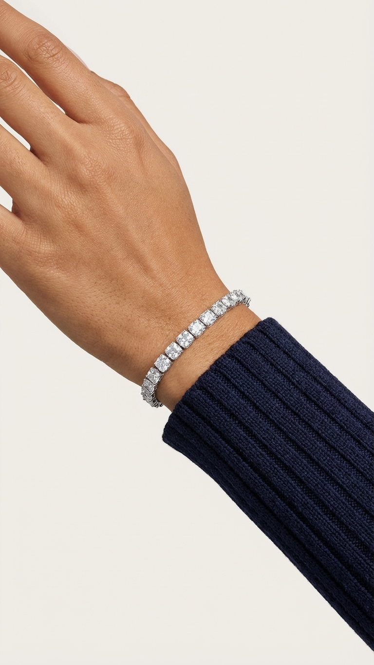 Beyaz Kuvars Bileklik